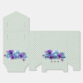 コテージ素朴バラ結婚ズスイートゲストパーティー フェイバーボックス (見開き)