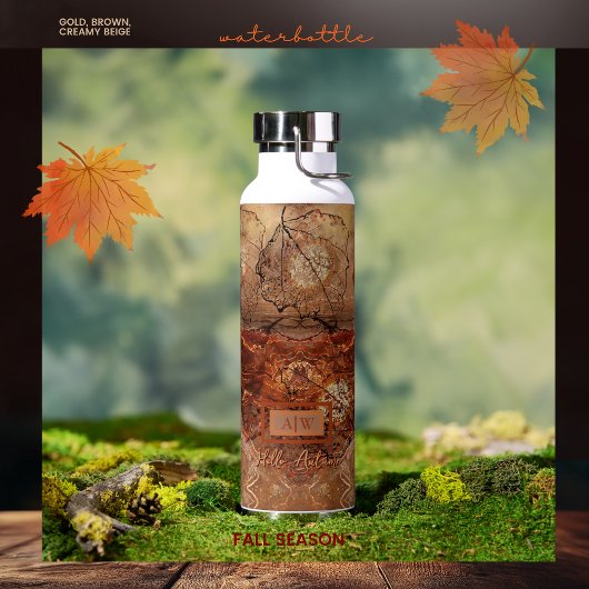 コテージ素朴銅茶色抽象芸術水瓶 ウォーターボトル