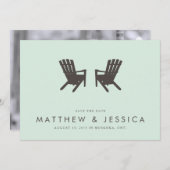 コテージ結婚式の保存日付// 5 x 7招待状 セーブザデート (正面/裏面)