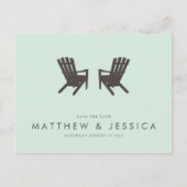 コテージ結婚式の日付の保存//ポストカード 案内ポストカード (正面)