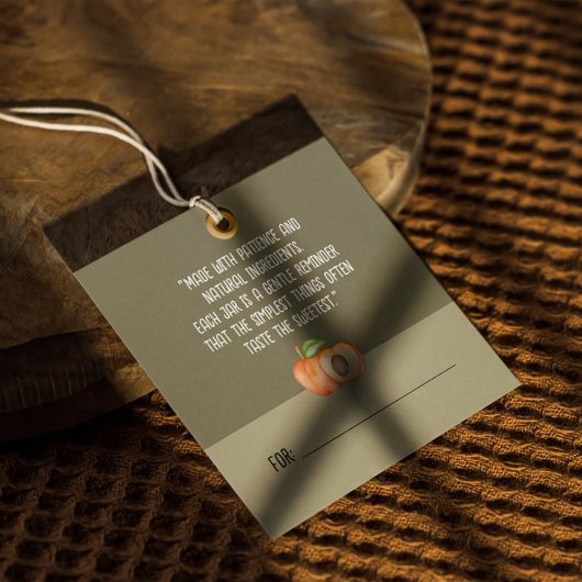 コテージ自家製アプリコットジャム製品ラベル フェイバータグ