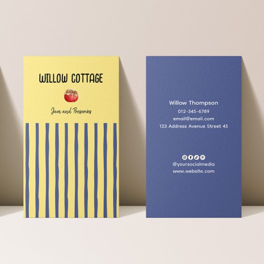 コテージ自家製ジャムアンドレザーズ 名刺