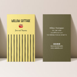 コテージ自家製ジャムアンドレザーズ 名刺