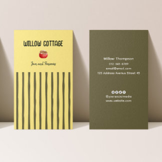 コテージ自家製ジャムアンドレザーズ 名刺