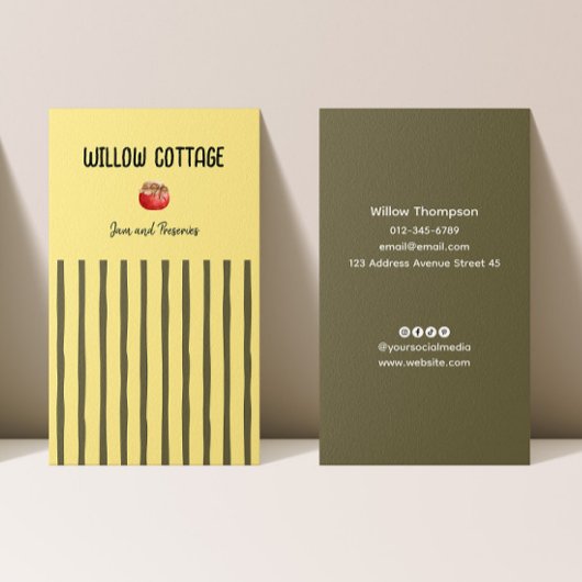 コテージ自家製ジャムアンドレザーズ 名刺