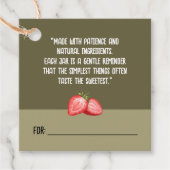 コテージ自家製ストロベリージャム商品ラベル フェイバータグ (正面)