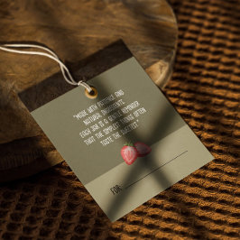 コテージ自家製ストロベリージャム商品ラベル フェイバータグ