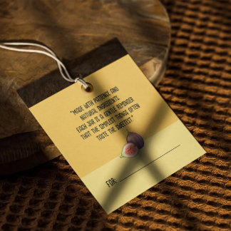 コテージ自家製フィグジャム商品ラベル フェイバータグ