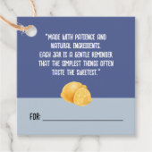 コテージ自家製レモンマーマレード製品ラベル フェイバータグ (正面)