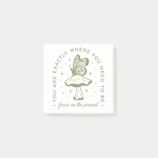 コテージ蝶のキノコ美学引用文 ポストイット (正面)