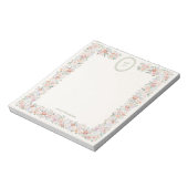 コテージ開花モノグラム ノートパッド (回転)