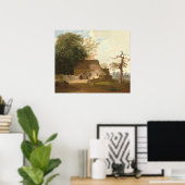 コテージ風景 – ジョージビンガムファインアートポスター ポスター (ホームオフィス)