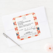 コテージ食品ラベルテンプレートシール スクエアシール (封筒)