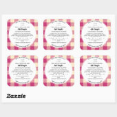 コテージ食品ラベルテンプレートシール スクエアシール (シート)