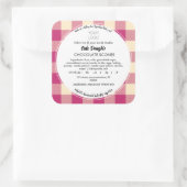 コテージ食品ラベルテンプレートシール スクエアシール (バッグ)