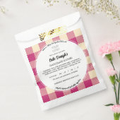 コテージ食品ラベルテンプレートバッグ フェイバーバッグ (封をした状態)