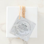 コテージ食品ラベルQRコードケーキカードラベル フェイバータグ (インサイチュ)