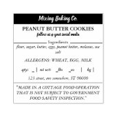 コテージ食品法スタンプ ラバースタンプ (インプリント)