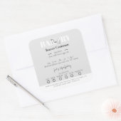 コテージ食品法ラベルシール スクエアシール (封筒)