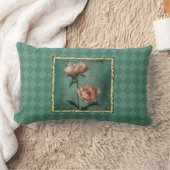 コテージ魅力的スタイル牡丹プリント ランバークッション (ブランケット)