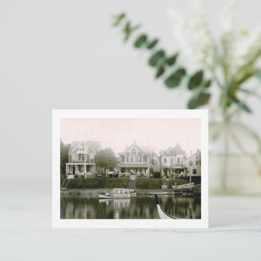 コテージ、アスベリーパーク、ニュージャージーヴィンテージ ポストカード (スタンド正面)