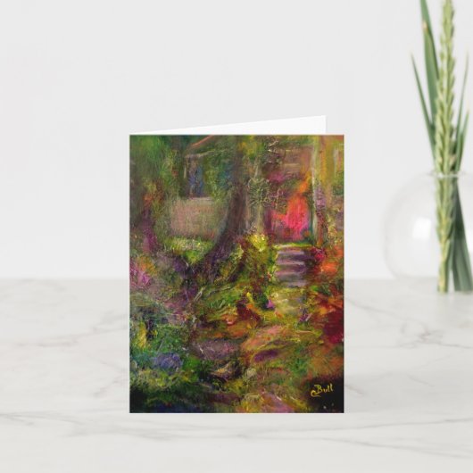 「コテージ」アートノテカード カード (正面)