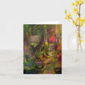 「コテージ」アートノテカード カード (黄色い花)