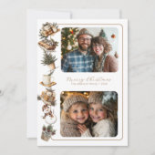 コテージ ヒュッゲ ツー フォト (ブラウン トーン) シーズンカード (正面)