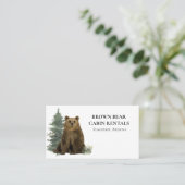 コテージ 山の家 バケーション レンタル事業の名刺 名刺 (スタンド正面)