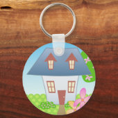 コテージ-春 キーホルダー (正面)