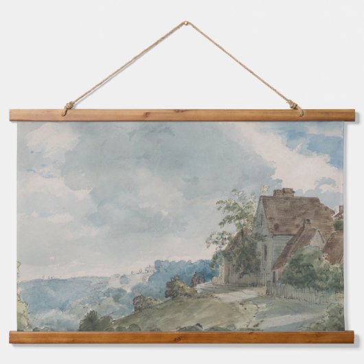 コテージ（横） |ウィリアム・ヘンリー狩り 吊り下げ型タペストリー (正面)