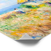 コテージby海の印象派のアートワーク ポスター (角)