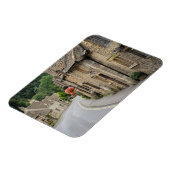 コテージCastle Combe, UK長方形マグネット マグネット (左側)