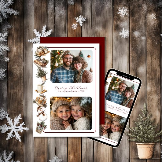 コテージHygge Two写真（レッドトーン） シーズンカード