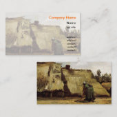 コテージVinの前を掘る農民の女性 名刺 (正面/裏面)