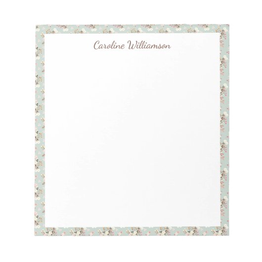 コテ素朴ガコアウォーターフローラセージカスタム ノートパッド (正面)