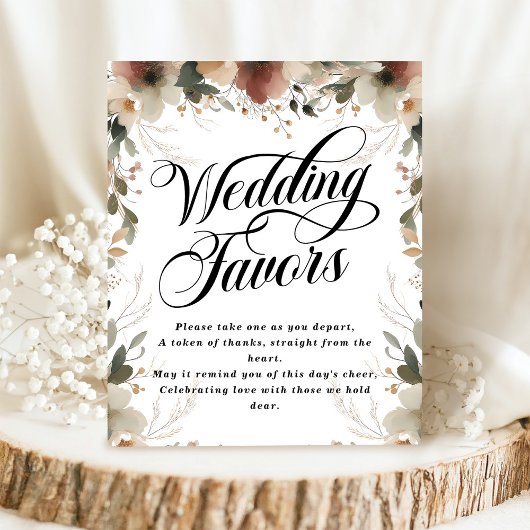 コテ素朴ガコアフローラ結婚式の引き出物 台座サイン