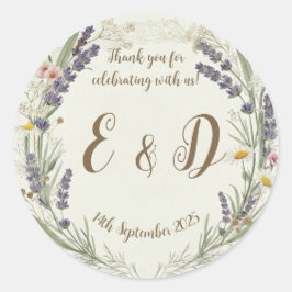 コテ素朴ガコア結婚のステッカー ラウンドシール