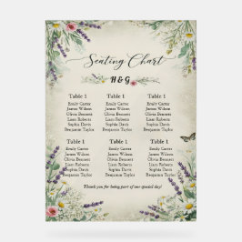 コテ素朴ガコア結婚の座席表 アクリルサイン