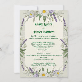 コテ素朴ガコア結婚式招待状 招待状