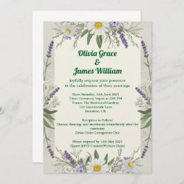 コテ素朴ガコア結婚式招待状 招待状