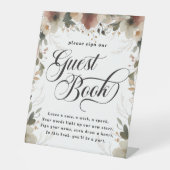 コテ素朴ジコアフローラ結婚ズゲストブック 台座サイン (正面)