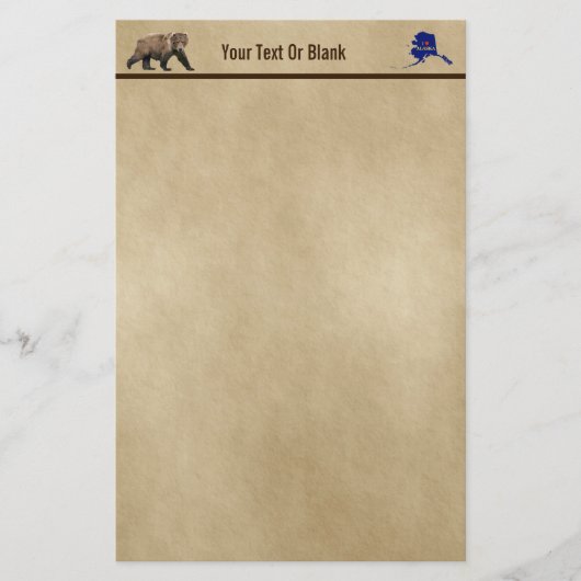 コディアクベアオンオールド紙 便箋 (正面)