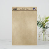 コディアクベアオンオールド紙 便箋 (スタンド正面)