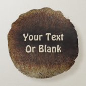 コディアクベアオンカリブファー ラウンドクッション (裏面)