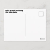 コディアクベアーアットザフラザーベアービューイングサイト ポストカード (裏面)