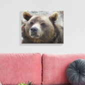 コディアクベアークローズアップ キャンバスプリント (インサイチュ (リビング))
