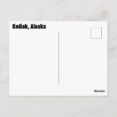 コディアックは虹の下を生む ポストカード (裏面)