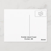 コディアックアイランド魚釣りボーツハガキ ポストカード (裏面)