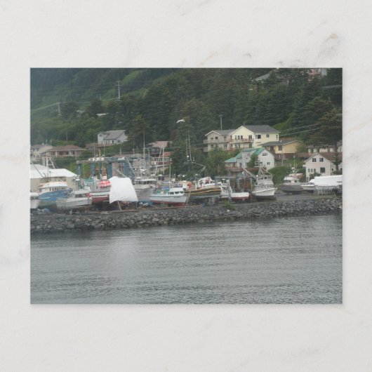 コディアックアイランド魚釣りボーツハガキ ポストカード (正面)